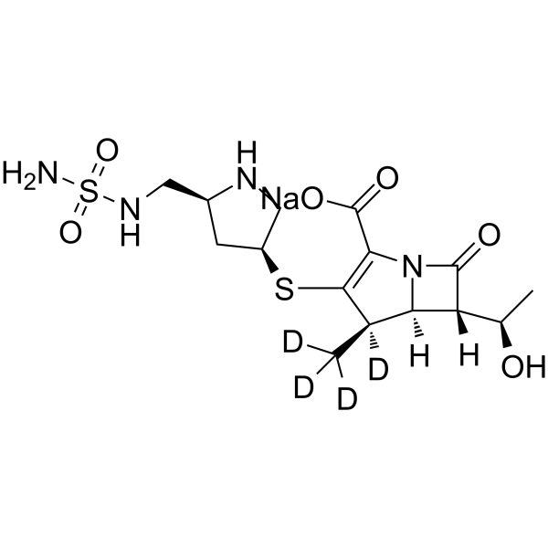 Doripenem-d4 sodium Chemical Structure Doripenem-d4 sodium(Synonyms: S 4661-d4 sodium)