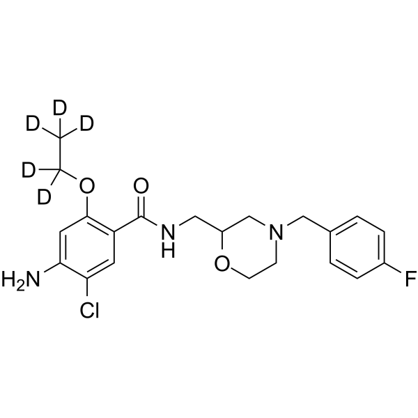 Mosapride-d5 Chemical Structure Mosapride-d5