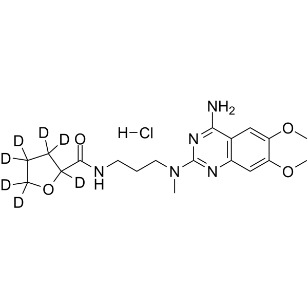 Alfuzosin-d7 hydrochloride Chemical Structure Alfuzosin-d7 hydrochloride(Synonyms: SL 77499-10-d7)