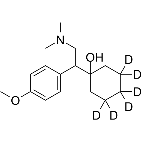 Venlafaxine-d6 Chemical Structure Venlafaxine-d6