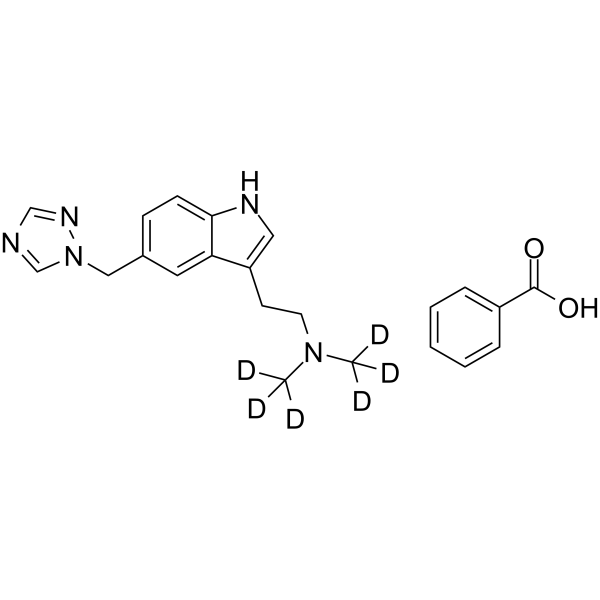 Rizatriptan-d6 benzoate(Synonyms: 利扎曲坦苯甲酸盐 d6 (苯甲酸盐))