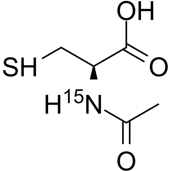 Acetylcysteine-15N(Synonyms: N-Acetylcysteine-15N;  N-Acetyl-L-cysteine-15N;  NAC-15N)