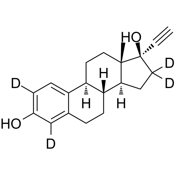 Ethynyl Estradiol-d4 Chemical Structure Ethynyl Estradiol-d4(Synonyms: 17α-Ethynylestradiol-d4; Ethynylestradiol-d4)