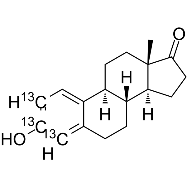 Estrone-13C3 Chemical Structure Estrone-13C3(Synonyms: E1-13C3; Oestrone-13C3)