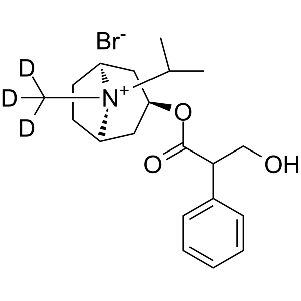Ipratropium-d3 bromide Chemical Structure Ipratropium-d3 bromide(Synonyms: Sch 1000-d3)