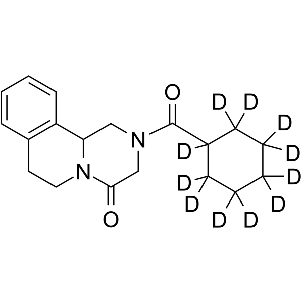 Praziquantel D11 Chemical Structure Praziquantel D11(Synonyms: 吡喹酮 D11)