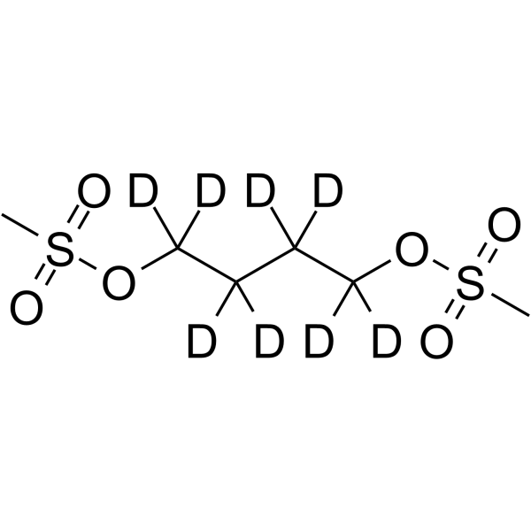 Busulfan-d8 Chemical Structure Busulfan-d8(Synonyms: 白消安 d8)