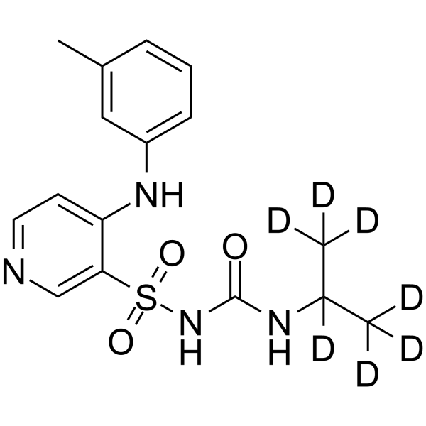 Torsemide-d7 Chemical Structure Torsemide-d7(Synonyms: Torasemide-d7)