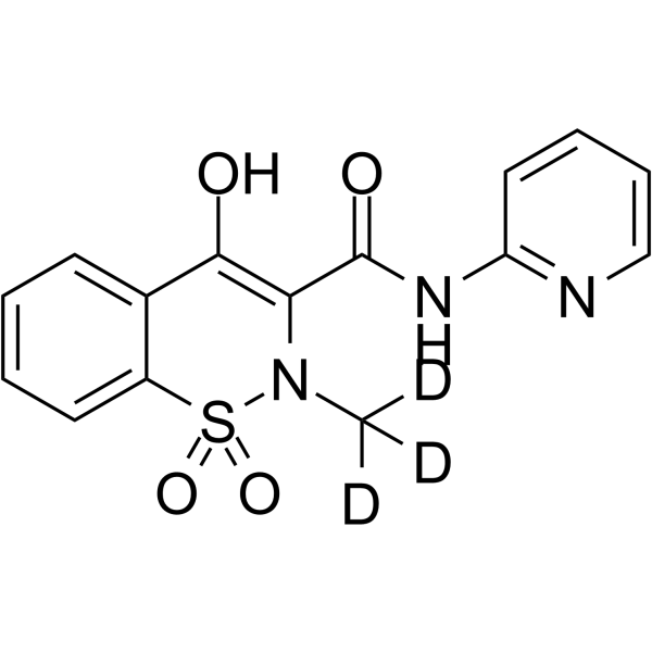 Piroxicam D3 Chemical Structure Piroxicam D3(Synonyms: 吡罗昔康 D3; CP-16171 D3)