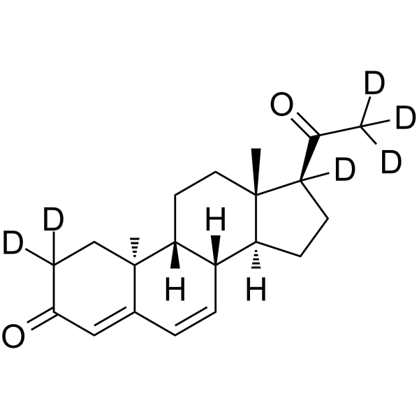 Dydrogesterone-D6 Chemical Structure Dydrogesterone-D6(Synonyms: 地屈孕酮 D6)
