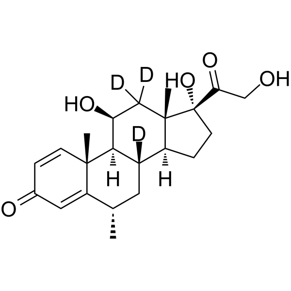 Methylprednisolone-d3 Chemical Structure Methylprednisolone-d3(Synonyms: U 7532-d3)