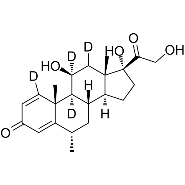 Methylprednisolone-d4 Chemical Structure Methylprednisolone-d4(Synonyms: U 7532-d4)
