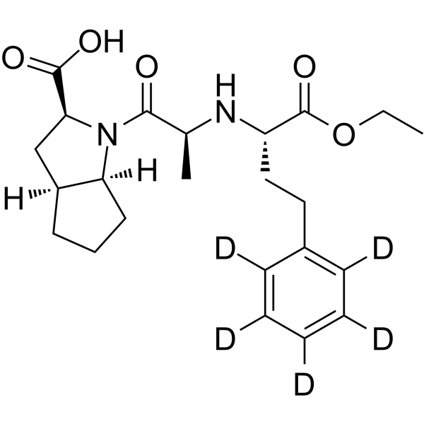 Ramipril-d5 Chemical Structure Ramipril-d5(Synonyms: 雷米普利 d5)