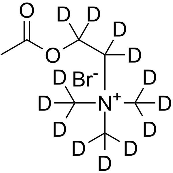 Acetylcholine-d13 bromide Chemical Structure Acetylcholine-d13 bromide(Synonyms: ACh-d13 bromide)