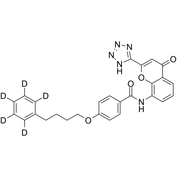 Pranlukast-d5 Chemical Structure Pranlukast-d5(Synonyms: 普鲁司特 d5)
