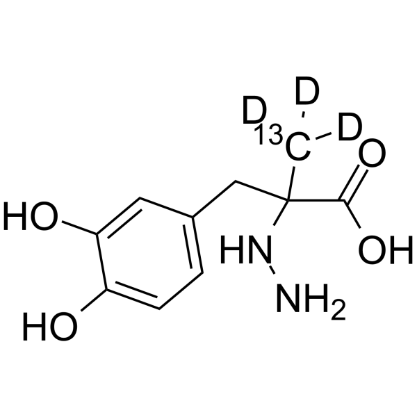 (Rac)-Carbidopa-13C,d3 Chemical Structure (Rac)-Carbidopa-13C,d3