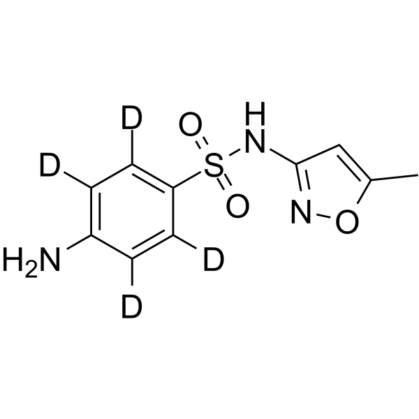 Sulfamethoxazole-d4(Synonyms: 磺胺甲恶唑 D4; Ro 4-2130-d4)