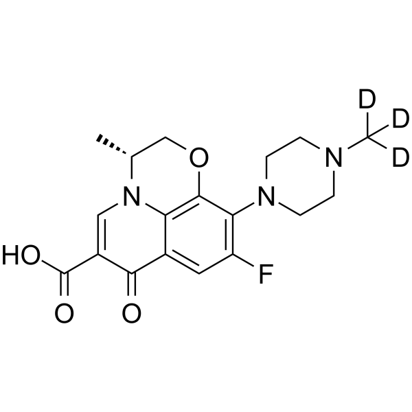 (R)-Ofloxacin-d3 Chemical Structure (R)-Ofloxacin-d3