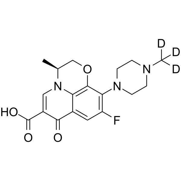 (S)-Ofloxacin-d3 Chemical Structure (S)-Ofloxacin-d3(Synonyms: 左氧氟沙星 d3)