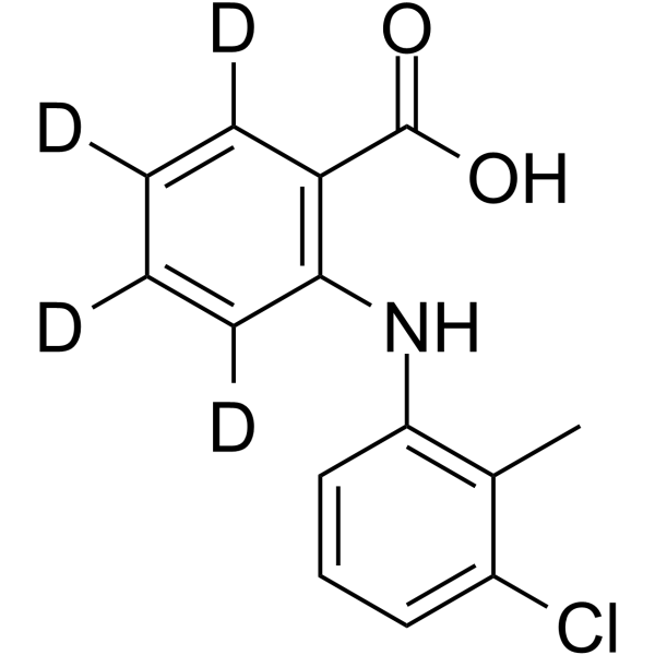 Tolfenamic Acid-D4 Chemical Structure Tolfenamic Acid-D4(Synonyms: 托芬那酸 D4)