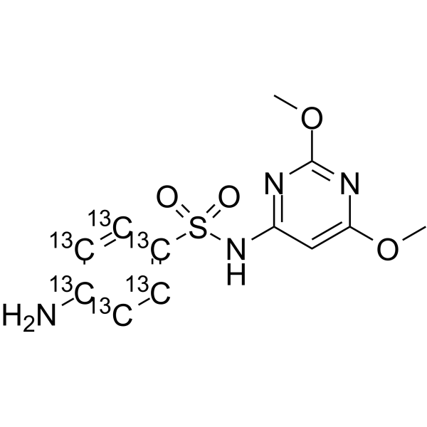 Sulfadimethoxine-13C6(Synonyms: Sulphadimethoxine-13C6)