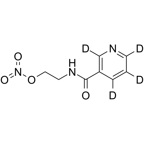 Nicorandil-d4 Chemical Structure Nicorandil-d4(Synonyms: 尼可地尔 d4)