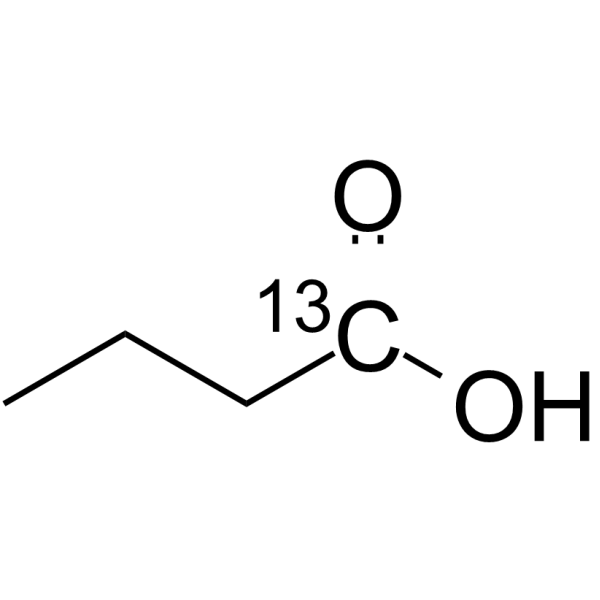 Butyric acid-13C1 Chemical Structure Butyric acid-13C1(Synonyms: Butanoic acid-13C1)