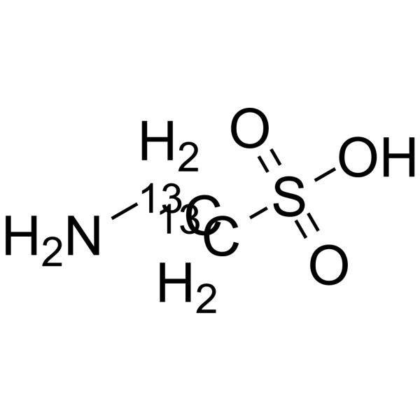Taurine-13C2 Chemical Structure Taurine-13C2(Synonyms: 2-Aminoethanesulfonic acid-13C2)