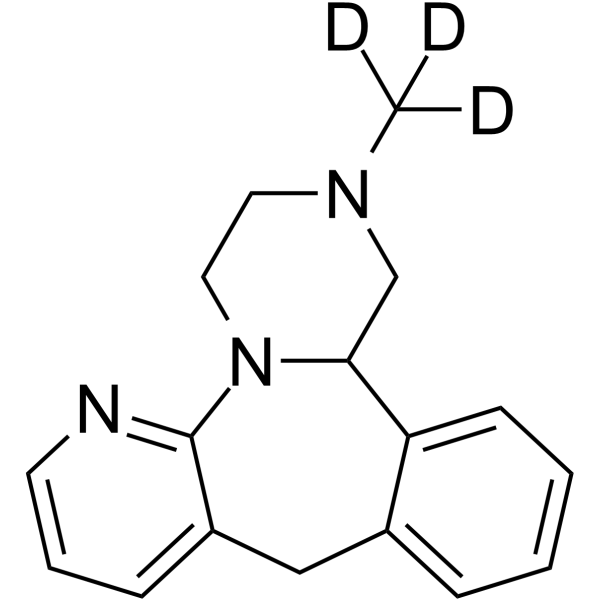 Mirtazapine D3 Chemical Structure Mirtazapine D3(Synonyms: 米氮平 D3; Org3770 D3; 6-Azamianserin D3)