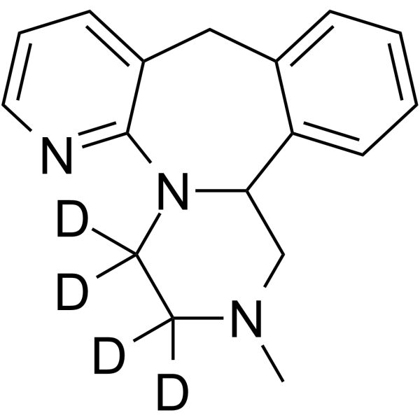 Mirtazapine-d4 Chemical Structure Mirtazapine-d4(Synonyms: Org3770-d4; 6-Azamianserin-d4)
