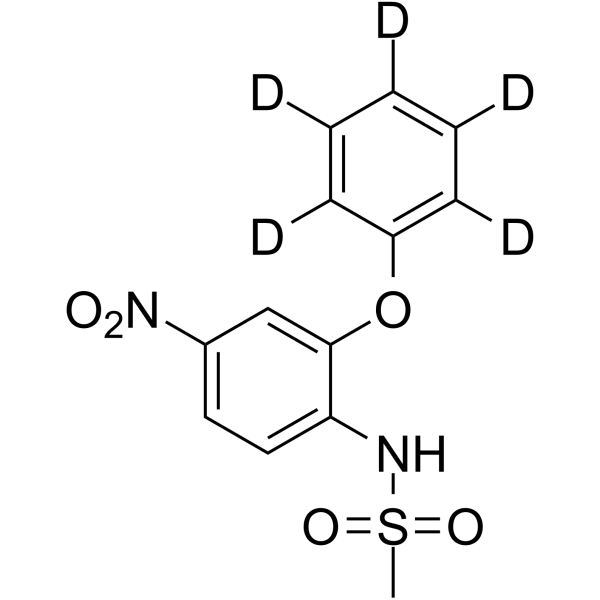 Nimesulide D5 Chemical Structure Nimesulide D5(Synonyms: 尼美舒利 D5)