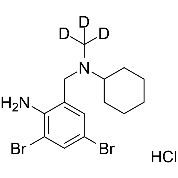 Bromhexine-d3 hydrochloride Chemical Structure Bromhexine-d3 hydrochloride