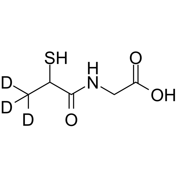 Tiopronin-d3 Chemical Structure Tiopronin-d3