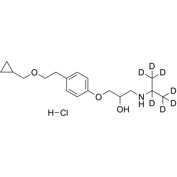 Betaxolol-d7 hydrochloride Chemical Structure Betaxolol-d7 hydrochloride(Synonyms: SL75212-d7)