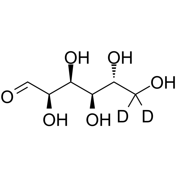 D-Glucose-d2 Chemical Structure D-Glucose-d2(Synonyms: 葡萄糖 d2)