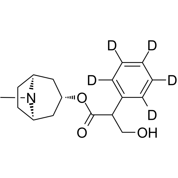 Atropine-d5(Synonyms: Tropine tropate-d5;  DL-Hyoscyamine-d5)