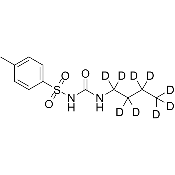 Tolbutamide-d9 Chemical Structure Tolbutamide-d9(Synonyms: 甲苯磺丁脲 d9)