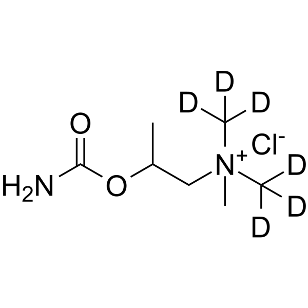 Bethanechol-d6 chloride Chemical Structure Bethanechol-d6 chloride(Synonyms: Carbamyl-β-methylcholine-d6 chloride)