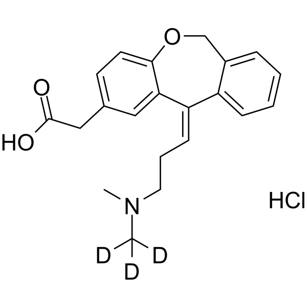 (Z)-Olopatadine-d3 hydrochloride Chemical Structure (Z)-Olopatadine-d3 hydrochloride