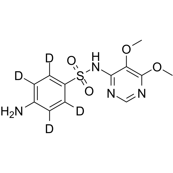 Sulfadoxine-d4 Chemical Structure Sulfadoxine-d4(Synonyms: Sulphadoxine-d4)