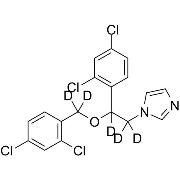 Miconazole-d5 Chemical Structure Miconazole-d5(Synonyms: R18134-d5)
