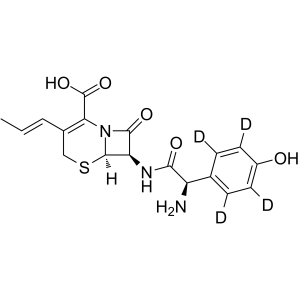 Cefprozil-d4 Chemical Structure Cefprozil-d4