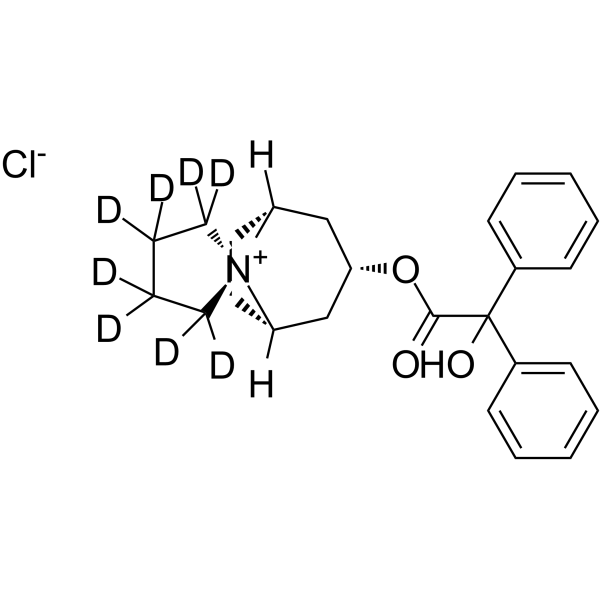 Trospium-d8 chloride Chemical Structure Trospium-d8 chloride(Synonyms: 曲司氯铵 d8 (氯化物))