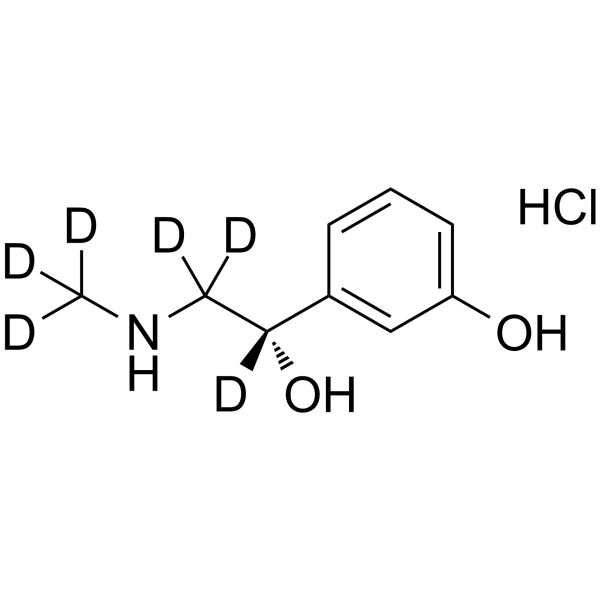 (S)-Phenylephrine-d6 hydrochloride Chemical Structure (S)-Phenylephrine-d6 hydrochloride