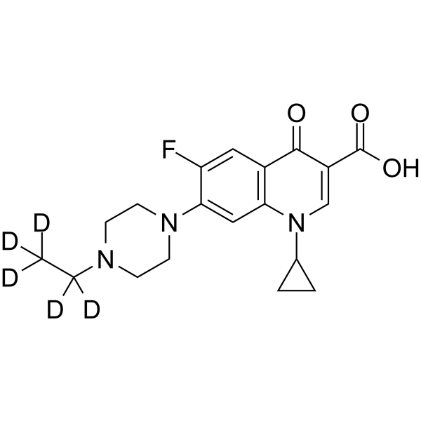 Enrofloxacin-d5 Chemical Structure Enrofloxacin-d5(Synonyms: BAY Vp 2674-d5; PD160788-d5)