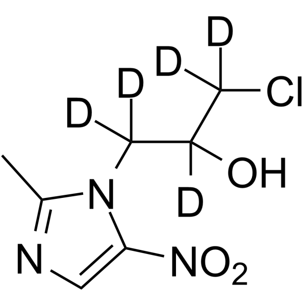Ornidazole-d5 Chemical Structure Ornidazole-d5(Synonyms: Ro 7-0207-d5)