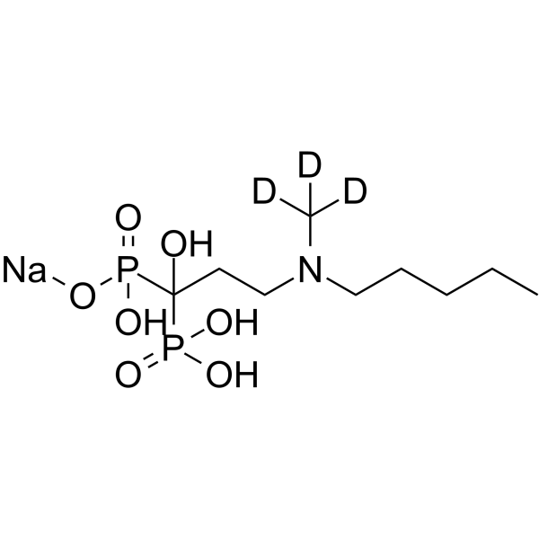 Ibandronic Acid-d3 sodium salt Chemical Structure Ibandronic Acid-d3 sodium salt