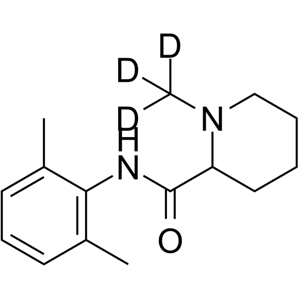 Mepivacaine-d3 Chemical Structure Mepivacaine-d3