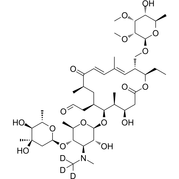 Tylosin-d3 Chemical Structure Tylosin-d3(Synonyms: 泰乐菌素 d3)
