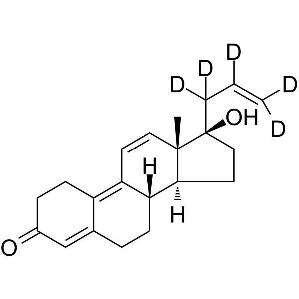Altrenogest-d5 Chemical Structure Altrenogest-d5(Synonyms: Allyltrenbolone-d5; RU2267-d5)
